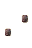 Fashion Square Marble Earring