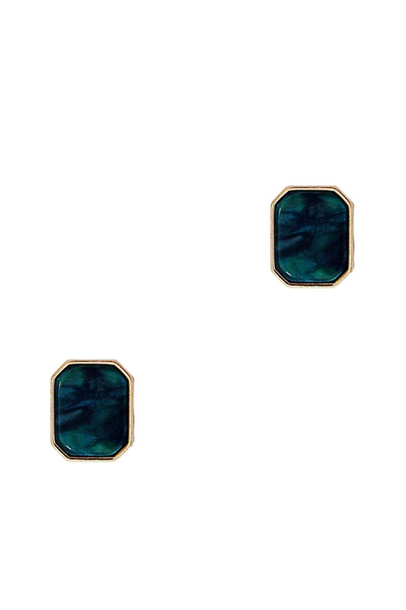 Fashion Square Marble Earring