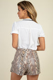 Pussycat Bow Ruffle Trim Top
