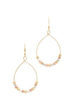 Beaded Metal Drop Earring