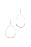 Beaded Metal Drop Earring