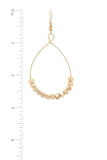 Beaded Metal Drop Earring