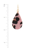 Animal Print Teardrop Earring