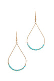 Beaded Teardrop Shape Earring