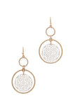 Double Circle Drop Earring