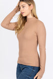 Mock Neck Viscose Sweater