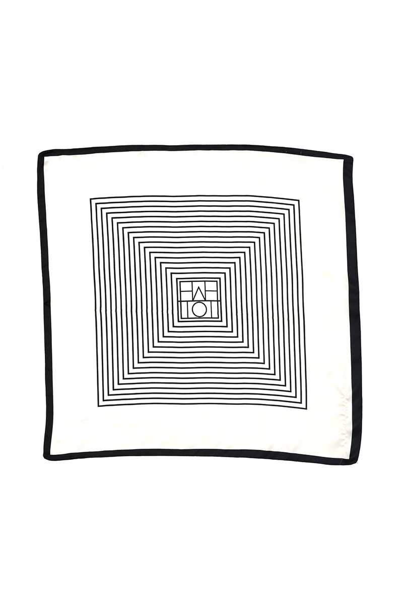 Fashion Stripe Print Neck Scarf