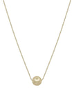 Metal Chain Pearl Pendant Necklace