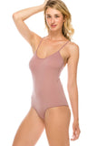 Ladies fashion criss cross back seamless bodysuit