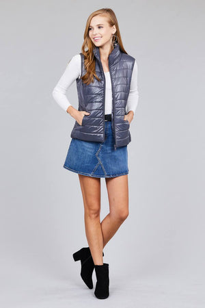 Quilted padding vest