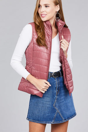 Quilted padding vest