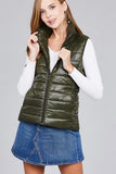 Quilted padding vest