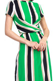 Stripe Twist Front Dress