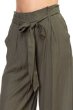 Belted Wide Leg Pants