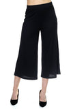 Solid Wide Leg Pants