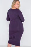 Plus Size Basic Bodycon Midi Dress