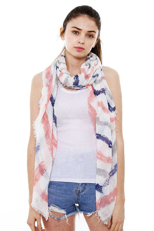 Striped Oblong Scarf