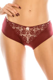 Floral Embroidery Hipster W/ Mesh Back