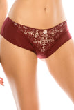Floral Embroidery Hipster W/ Mesh Back