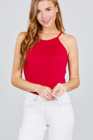 Halter Neck Knit Top