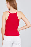 Halter Neck Knit Top