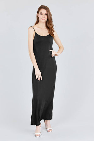 Double V-neck Cami Maxi Dress