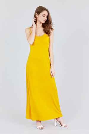 Double V-neck Cami Maxi Dress