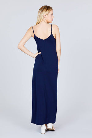 Double V-neck Cami Maxi Dress