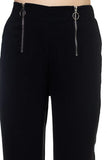 Double O-ring Zipper Up Pants
