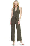 Strapless Belted Jumpsuit