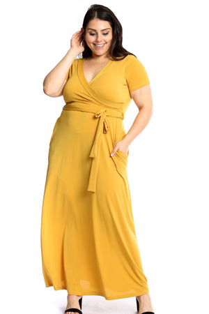 Waist Tie Breathable Summertime Maxi Dress