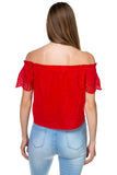 Off Shoulder Cutout Sleeve Top