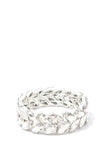 Marquise Shape Rhinestone Stretch Bracelet