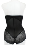 Mesh With Floral Lace Shapewear