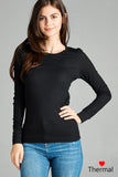 Long Sleeve Crew Neck Thermal Top