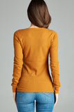 Long Sleeve Crew Neck Thermal Top