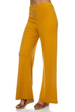 Ribbed Button Tank Top & Wide Leg Pants