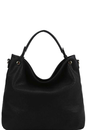 Stylish Modern Mesh Front Hobo Bag With Long Strap