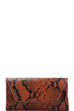 Cute Python Pattern Clutch Cross Body