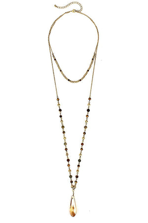 Fashion Modern Chic Crystal Drop Necklace