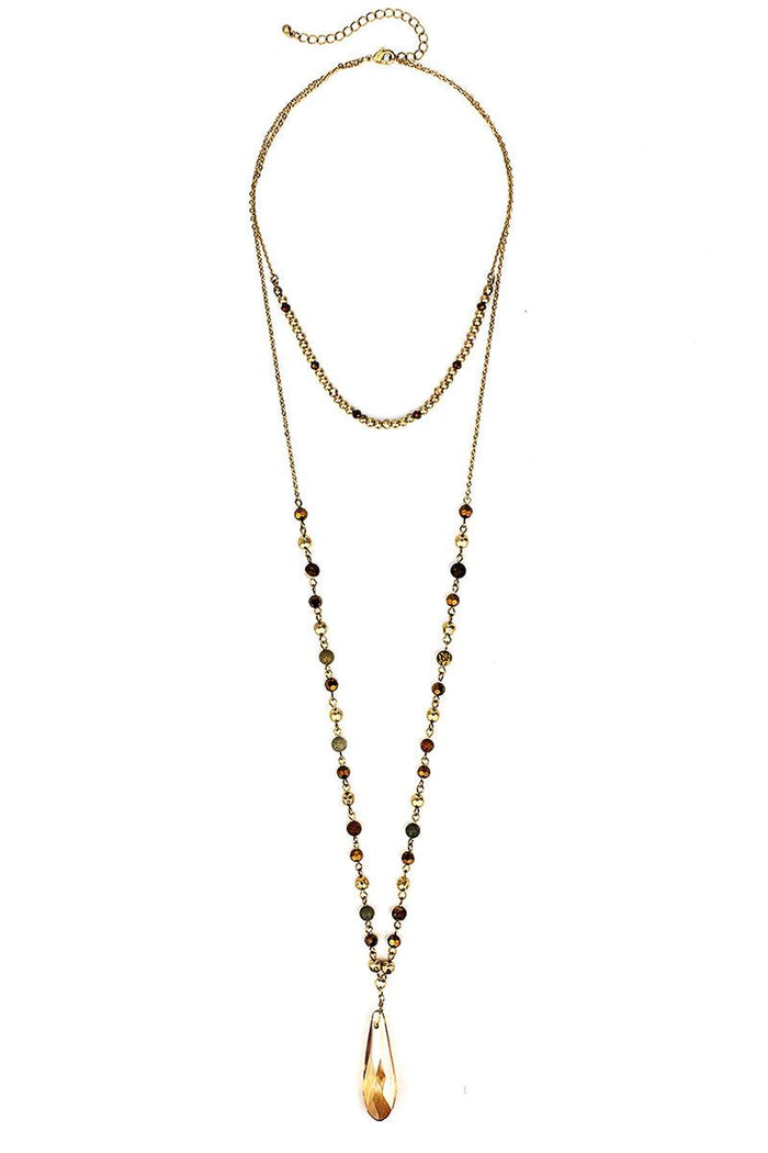 Fashion Modern Chic Crystal Drop Necklace