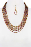 Beaded Multi Layered Necklace