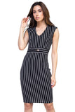 Stripe Belted Dress