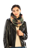 Plaid Print Infinity Scarf