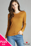 Long Sleeve Crew Neck Thermal Top