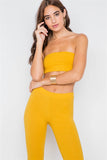 Ribbed Crop Tube Top & Ankle Legging Set