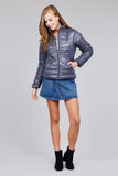 Long Sleeve Quilted Padding Jacket