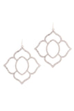 Hammered Pointed Moroccan Shape Drop Earring