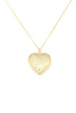 Heart Shape Locket Metal Necklace