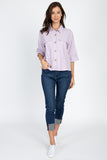 High Low Button Front Shirt